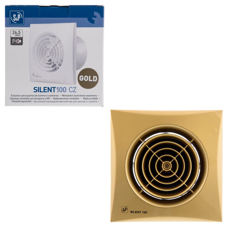 Накладной вентилятор Soler Palau SILENT-100 CZ GOLD