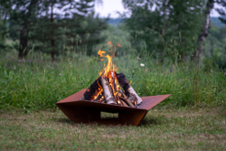 Чаша для костра из кортена NOX HEXAGON 2