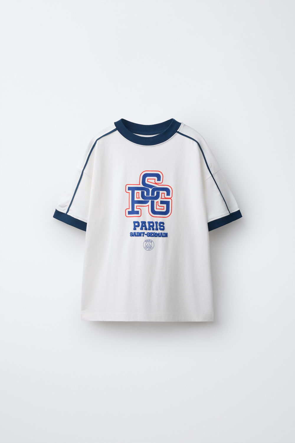 ZARA ФУТБОЛКА PSG ® T-SHIRT, БЕЛЫЙ