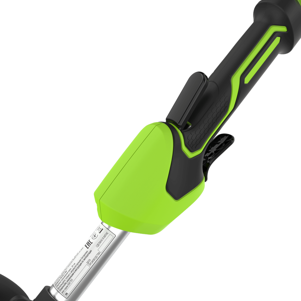 Аккумуляторный триммер Greenworks GD40LTK2, 40v, 38 см, (2112207UA), с аккумулятором 2 А·ч и зарядным устройством