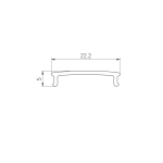 Экран FANTOM-W20-BEVEL-2000 OPAL (Arlight, Пластик)