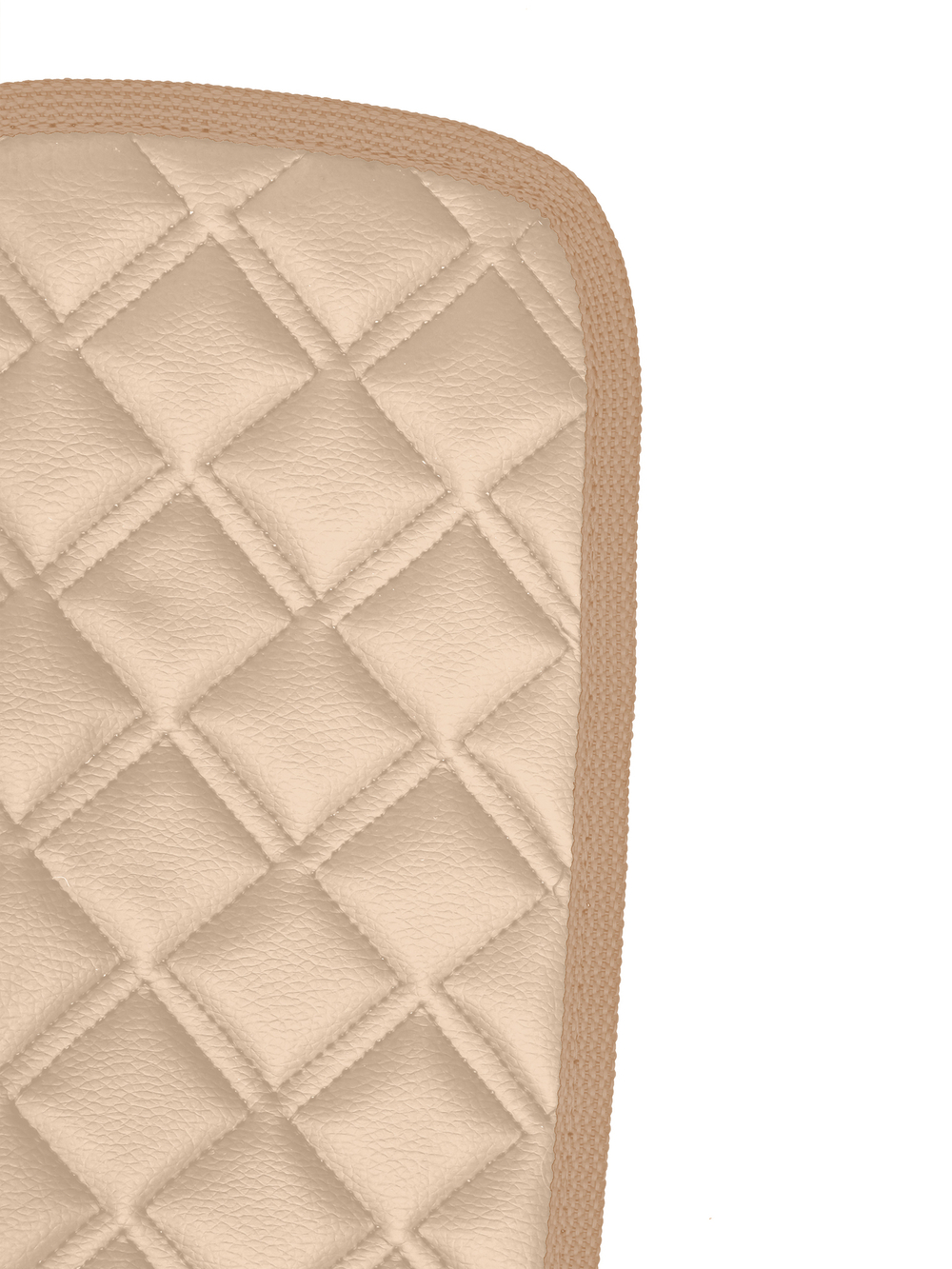 Ковры MAN TGX с 1-м ящиком (механика) (экокожа, бежевый, бежевый кант, красная вышивка)