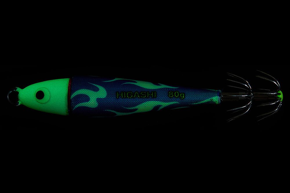 Кальмарница HIGASHI Squid Cloth sinker 80g #07 Aqua Fireman