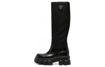 PRADA Monolith Knee high Boots Women"s Black