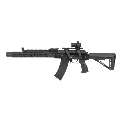 Коллиматор Target Optic 1x21, Weaver, зелёная/красная марка, точка 2 MOA - прицел, установленный на карабин