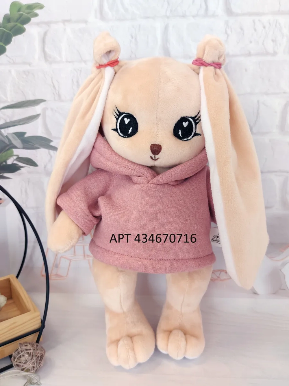 Мягкая игрушка зайка плюшевый для сна новорожденных