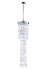 Люстра подвесная NewRgy 2727R/8A CHROME+CLEAR, 8×40 Вт, хромированная и прозрачная