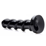 Черный стимулятор с винтовой конструкцией Mighty Screw - 24,1 см. (Цвет: черный)