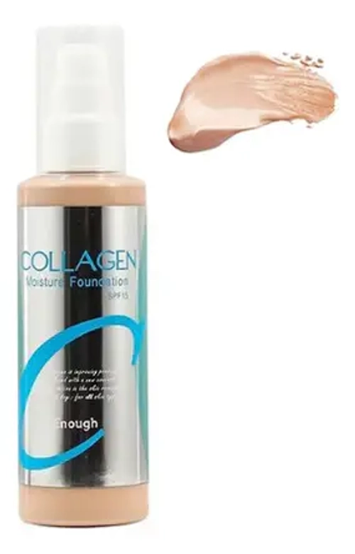 Enough Крем для лица тональный увлажняющий - Collagen moisture foundation SPF15, 100мл