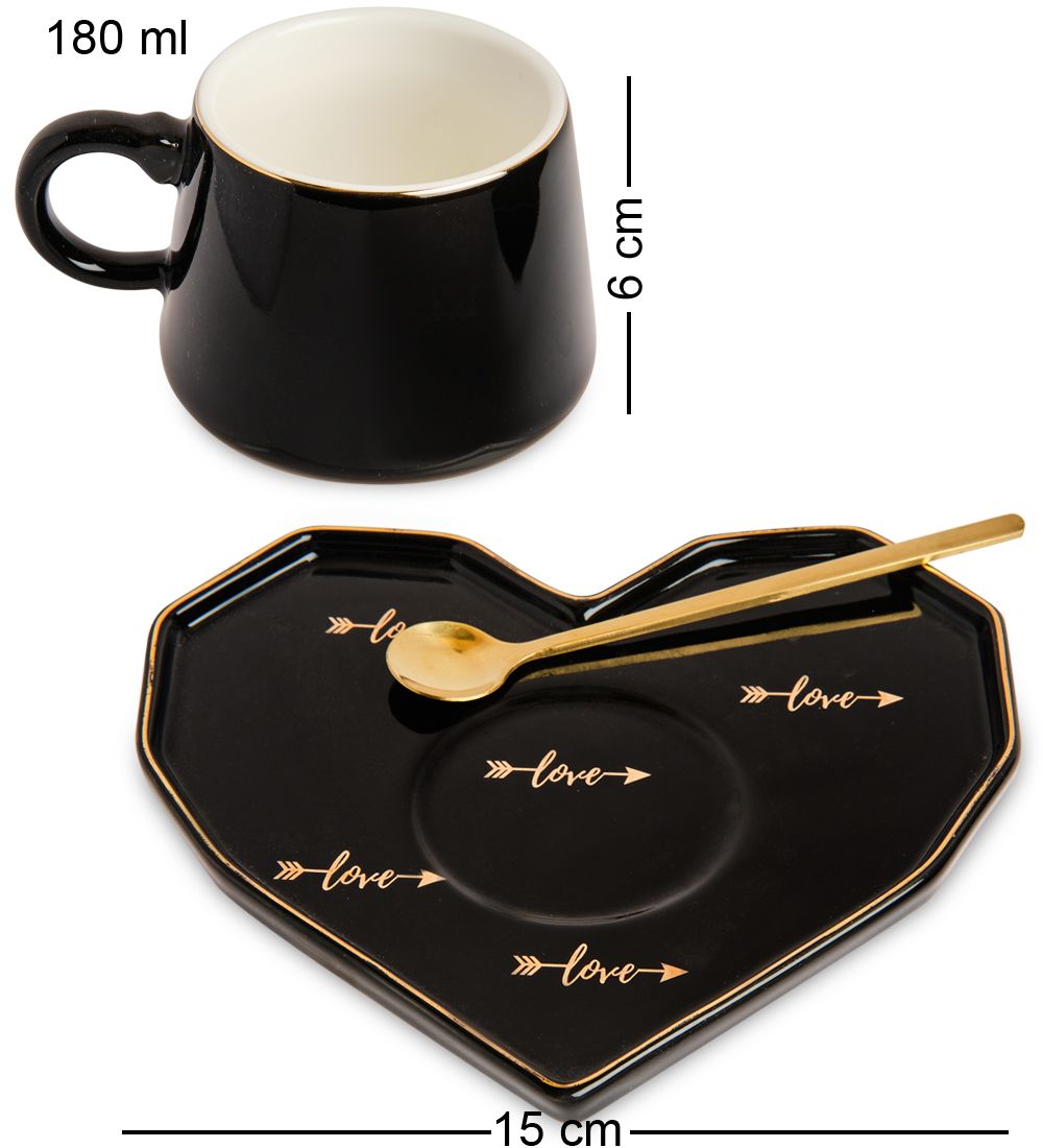 GAEM Art MUG-404/4 Чайная пара «Будь моей половинкой»