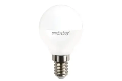 Лампа Smartbuy, Е14, 7W, P45 (шар), 220В, 500Лм, 3000К (100)*