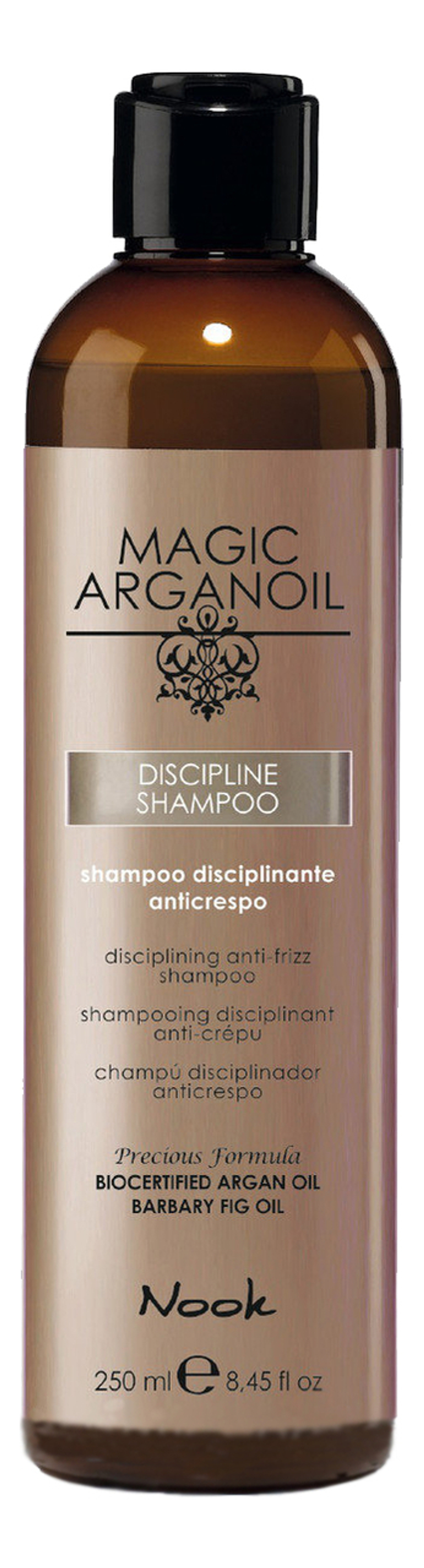 Nook Шампунь для ухода за непослушными волосами - Disciplining anti-frizz Shampoo,250 мл