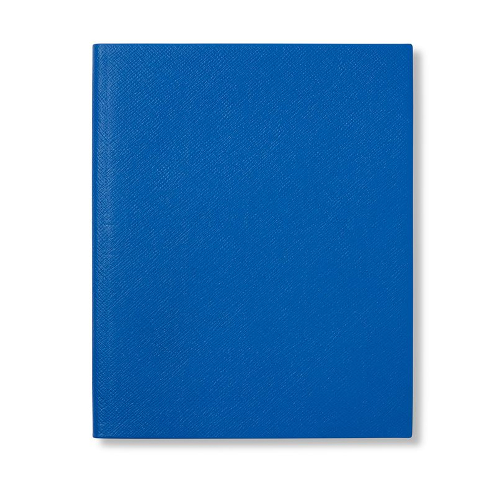 Smythson Блокнот Portobello Notebook in Panama, Black (бежевый)