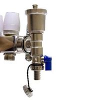 Коллекторная группа 1" евроконус 3/4" на 5 выходов с расходомерами Altstream