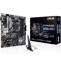Материнская плата ASUS PRIME B550M-A WIFI II (AM4/AMD B550/4xDDR4/PCI-Ex16/2xM.2/SB/Wi-Fi/BT/GLAN/DVI/HDMI/VGA/mATX)