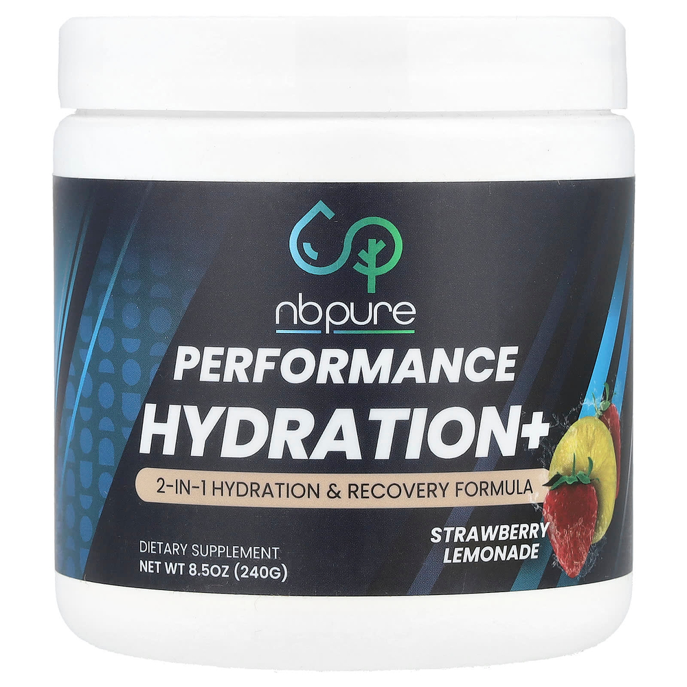 NB Pure, Performance Hydration+, клубничный лимонад, 240 г (8,5 унции)
