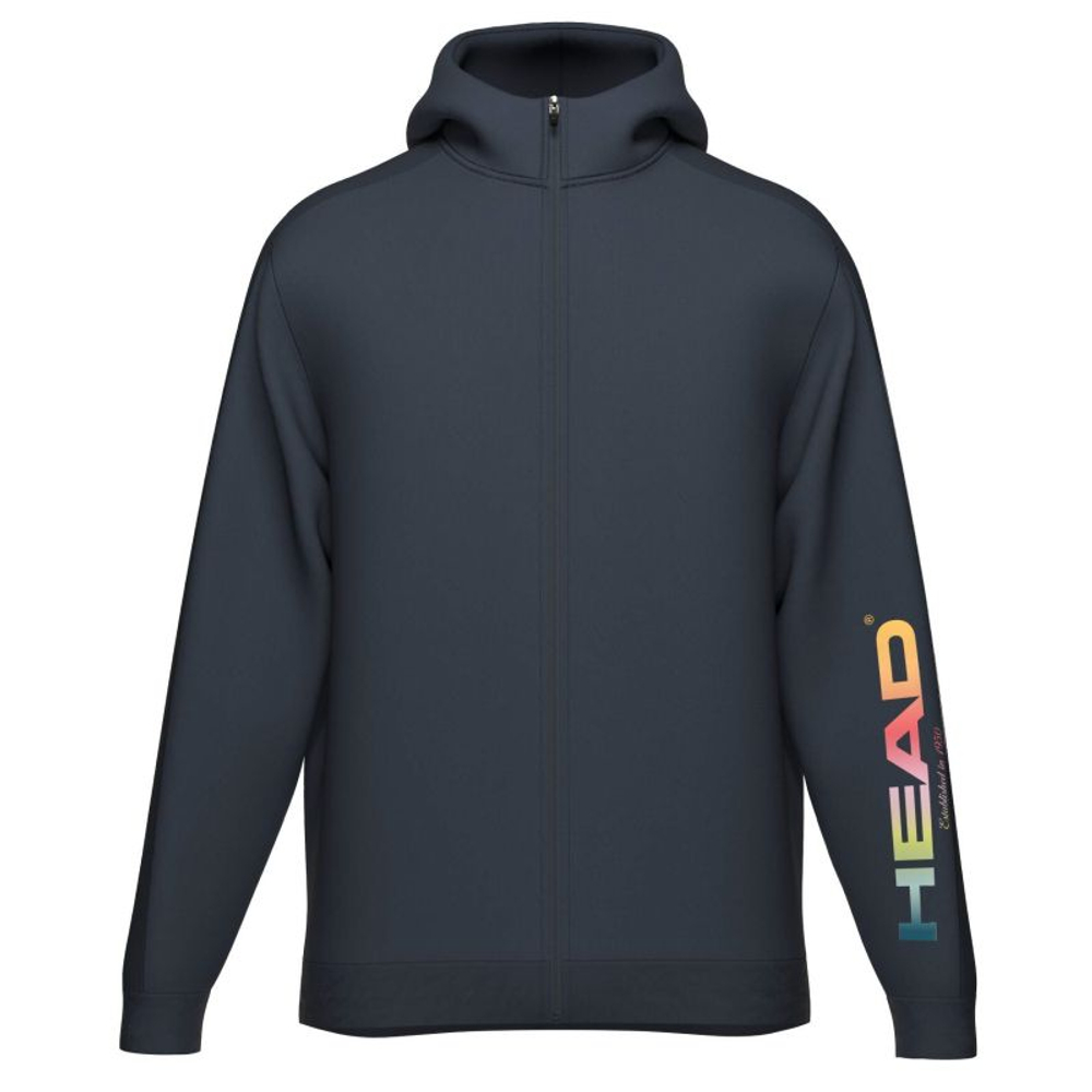 Мужская теннисная толстовка Head Rally Hoodie Full Zip — navy