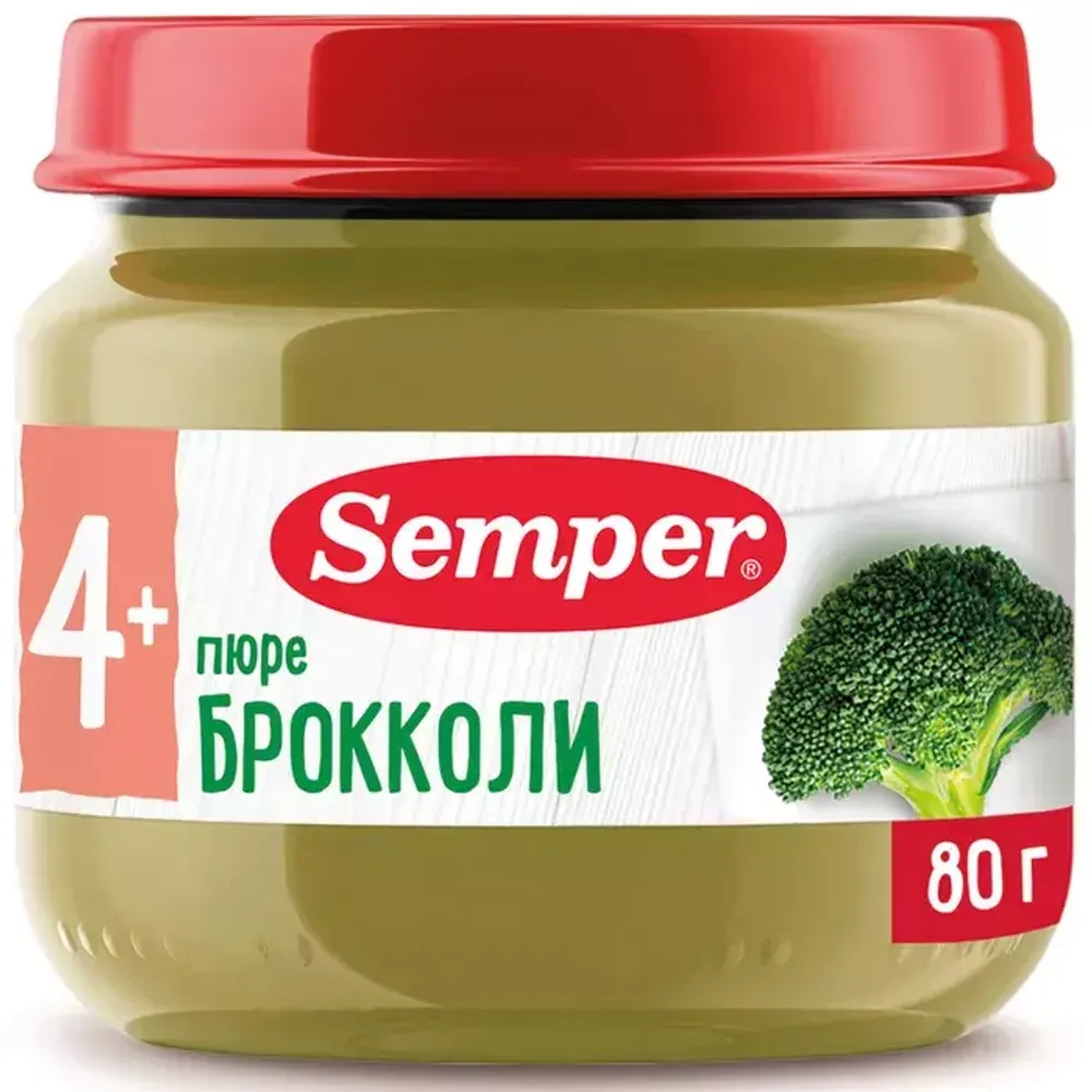 Купить Semper пюре "Брокколи" (80грх12) в Казахстане