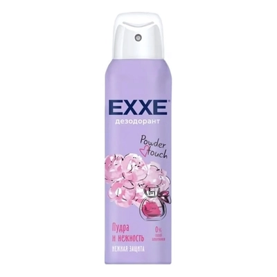 Женский дезодорант Пудра и нежность Powder touch, 150 мл (спрей) EXXE