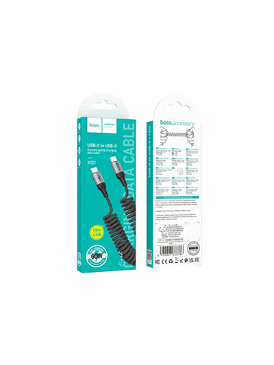 Кабель Type-C - Type-C X121 пружина 1,5 м