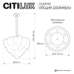 Citilux DRYAD CL305150 Люстра подвесная