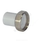 Штуцер PP-R комбинированный белый Дн 32х1 1/4" с накидной гайкой VALFEX 10136032
