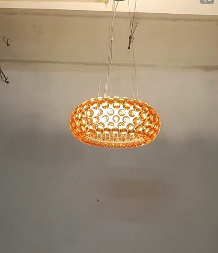 Pendant design lamp CABOCHE media by Foscarini (Amber)