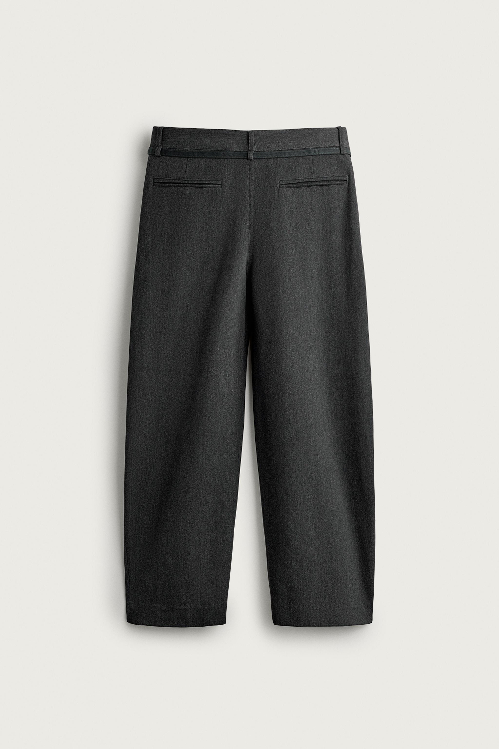 БРЮКИ BALLOON FIT С РЕМНЕМ И ЗАЩИПАМИ — ZARA