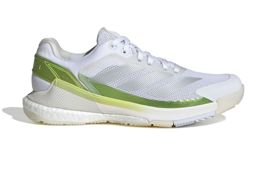 Женские кросовки для Padel Adidas Crazyquick Boost Padel W - прозрачный лимонный/облачно-белый/серебристый металлик