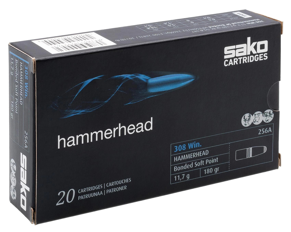 Патрон .308 WIN SAKO Hammerhead 11,7 гр. 180 grn.