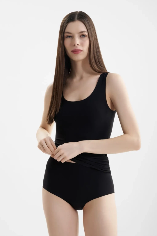 Трусы с высокой посадкой Soft Stretch Chantelle Black