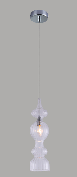 Светильник подвесной Crystal Lux IRIS SP1 A TRANSPARENT