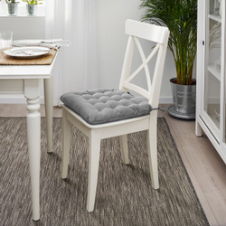 IKEA VIPPÄRT  (ИКЕА ВИППЭРТ)  -  Подушка на стул - тёмно-серый 38x38x6,5 см