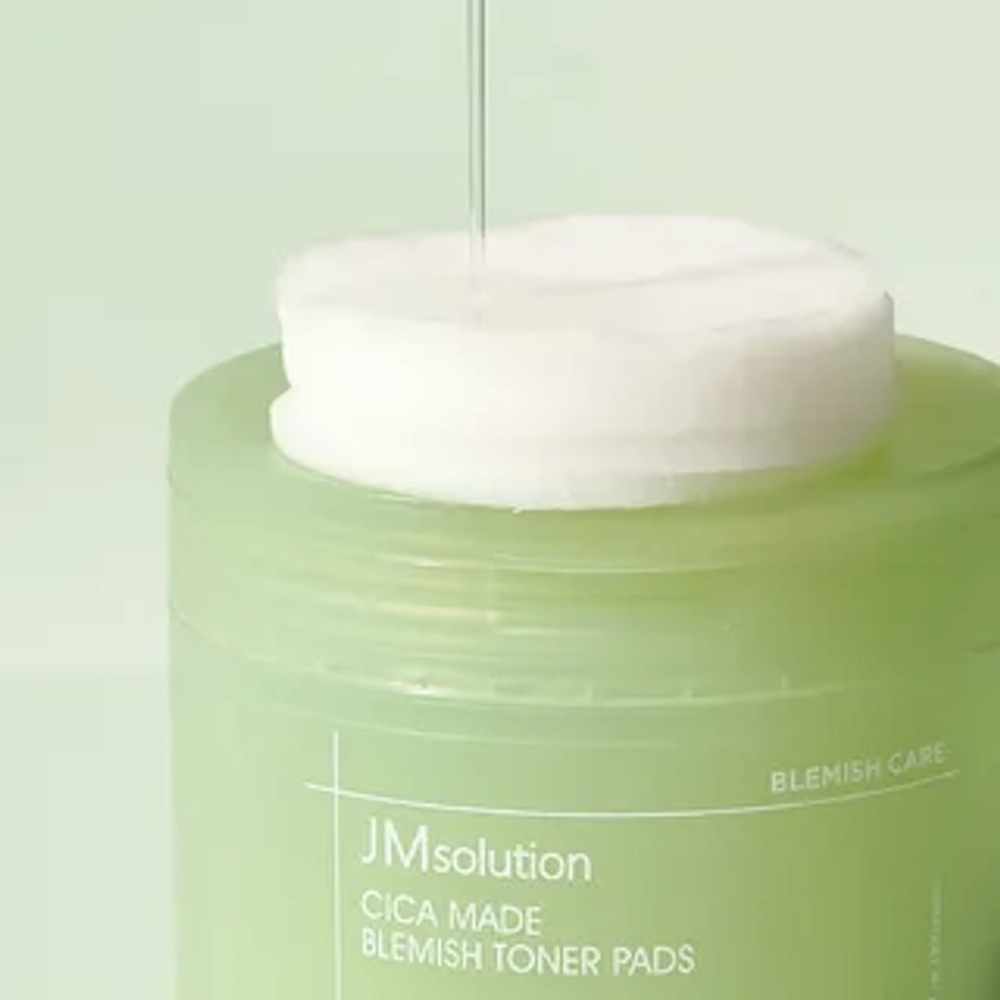 JMSolution Toner Pads Cica Made Spot Care Тонер-пэды для лица успокаивающие с центеллой азиатской, 100 шт (140 мл)