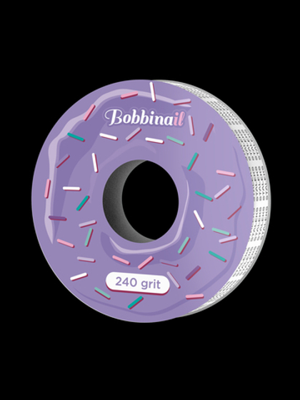 Блок файл-ленты пластиковой катушки Bobbinail 240 грит