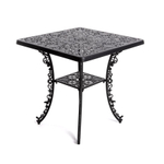 Стол Seletti Aluminium Square Black, черный