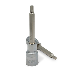 Набор головок со вставкой на держателе ROSSVIK SST0410, 1/2", HEX H4-H10, L-100 мм, 7 предметов