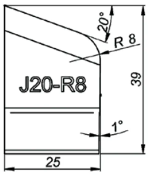 Резец к PRO-5 PB для внешней фаски 30°, 34 мм, арт. NOZ-000032