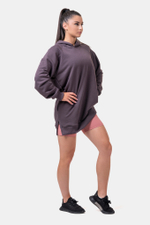 Толстовка женская Everyday HERO Long Sweatshirt with a hoodie 580 Каштановая