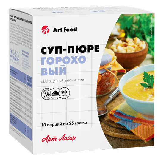 Суп- пюре гороховый (с сухариками)