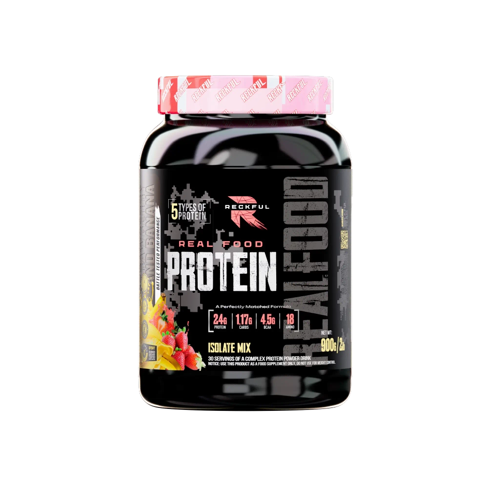 Протеин Reckful Protein Isolate Mix 900 г клубника-банан