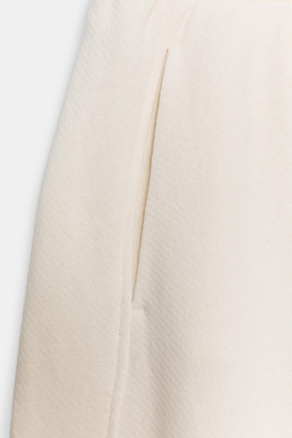 ZARA ХЛОПКОВЫЕ БРЮКИ-КЮЛОТЫ, ЭКРЮ