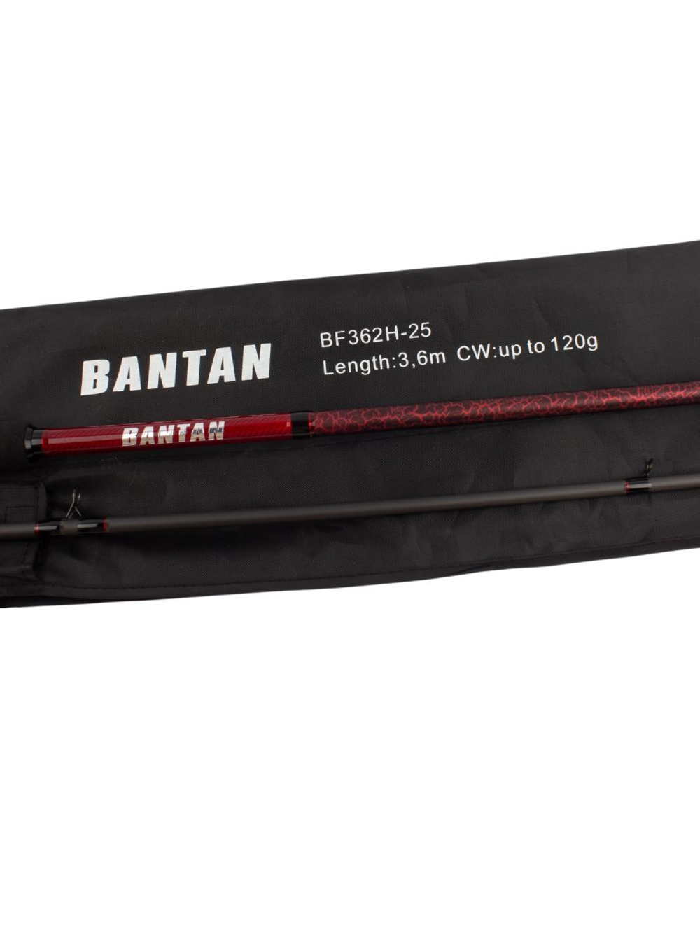 Удилище фидерное "BANTAN", тест до 120 г, 3,60 м, 2+3, (2 oz,1/2oz, 1oz - карбон)