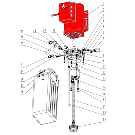 Электромотор 380V, 50Гц, 2.2Квт T4Е
