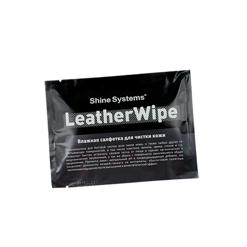 Shine Systems LeatherWipe - влажная салфетка для чистки кожи, 1 шт