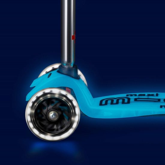 Самокат Maxi Micro Deluxe Glow LED Blue