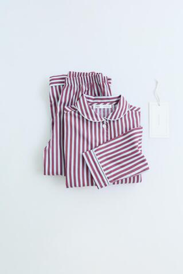 ZARA TIMELESS - ПИЖАМА В ПОЛОСКУ, БУРГУНДИ