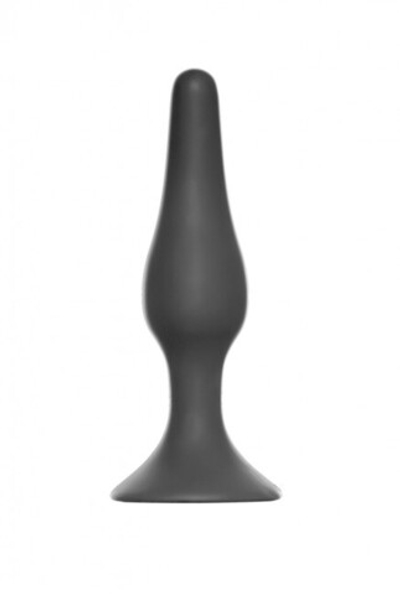 Анальная пробка Slim Anal Plug Large Dark Grey (Цвет: серый)