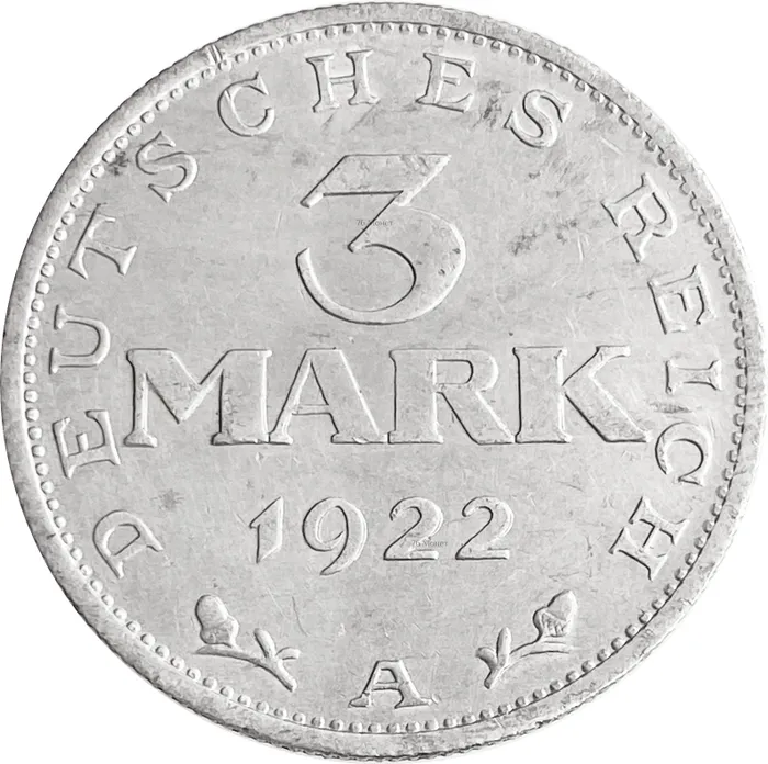 3 марки 1922 Германия "А" 3 марки 1922 Германия "А"