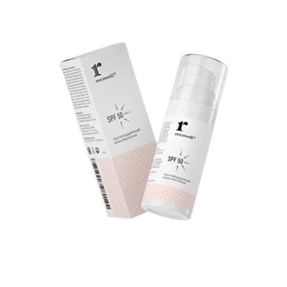 Постпроцедурный крем-протектор Recowell SPF50, 50 мл.